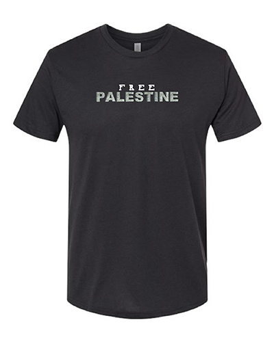 The Free Palestine T-shirt in Graphite Black