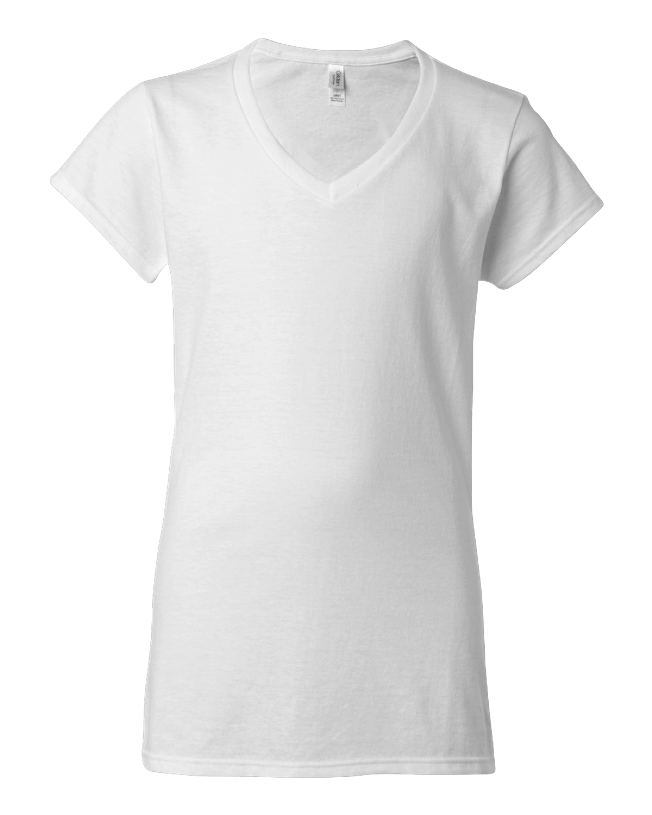 64V00L Gildan 4.5oz 100% Softstyle® Ladies V-Neck