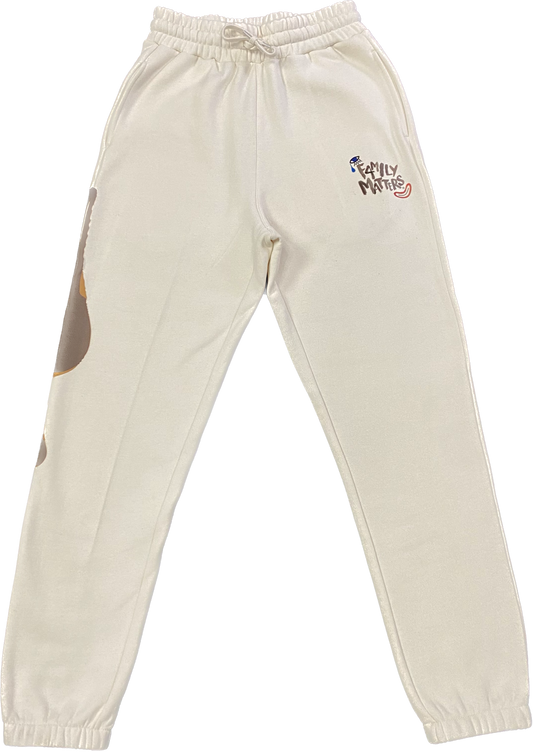 WCFL Sweat Pants In Cream