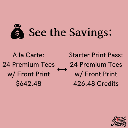 Starter Print Pass
